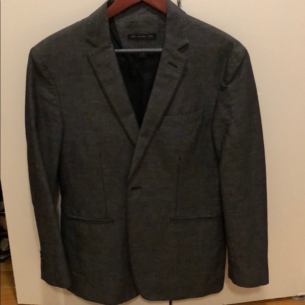 Grey linen blend John varvatos blazer.